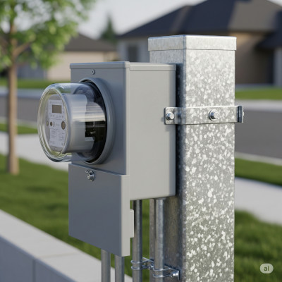Padrão de Entrada com Poste Galvanizado